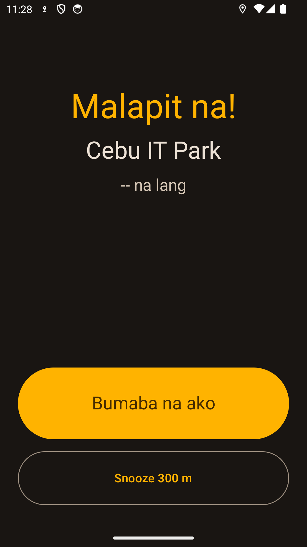 Alarm sa babaan